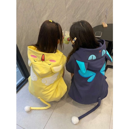 Áo Hoodie Thêu Hình Quả Chanh Thời Trang Thu Đông Dành Cho Nam Nữ