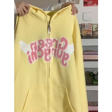 Áo Hoodie Thêu Hình Quả Chanh Thời Trang Thu Đông Dành Cho Nam Nữ