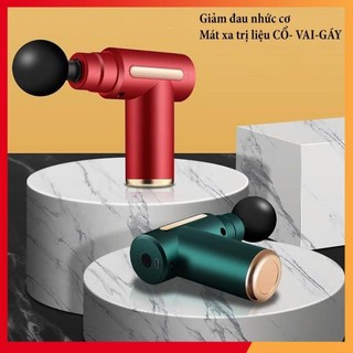 Máy massage cầm tay kh720 - máy mát xa cầm tay massage gun 4 đầu và 6 chế độ matxa, máy đấm lưng, súng massage cầm tay