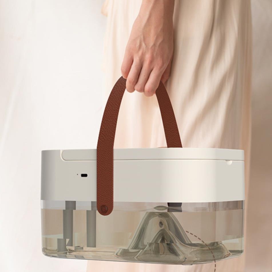 Quạt Phun Sương Đế Gấp, Dung Tích 2.5L, Quạt Phun Sương 3 Chế Độ