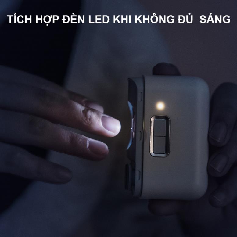 Máy cắt móng tay điện mini Showlon tích hợp mài móng và đèn led cho người lớn và trẻ em - Minh Tín Shop