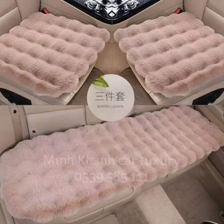 Bộ thảm lót ghế Ô Tô lông Thỏ cao cấp mẫu mới 2024