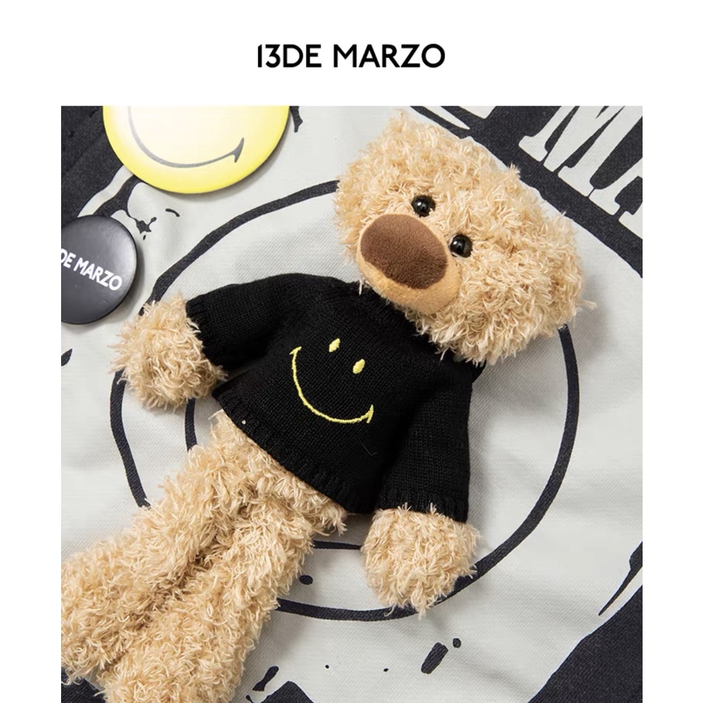 Áo hoodie 13de marzo rách gim băng gấu bông sticker