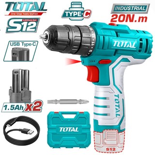 Máy khoan vặn vít dùng pin Li-on Total 12V TDLI12325 TDLI12208 TDLI12328