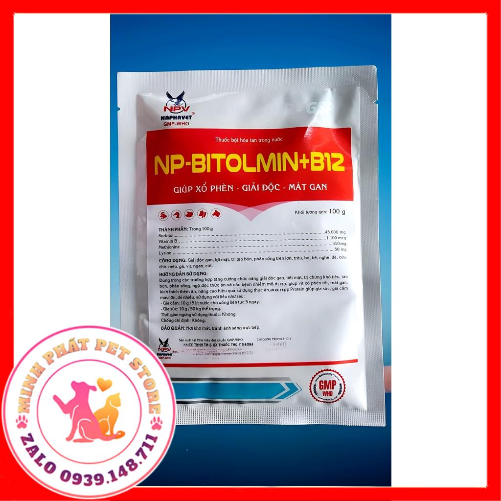 GIẢI ĐỘC GAN THÂN BITOLMIN B12 gói 100gr
