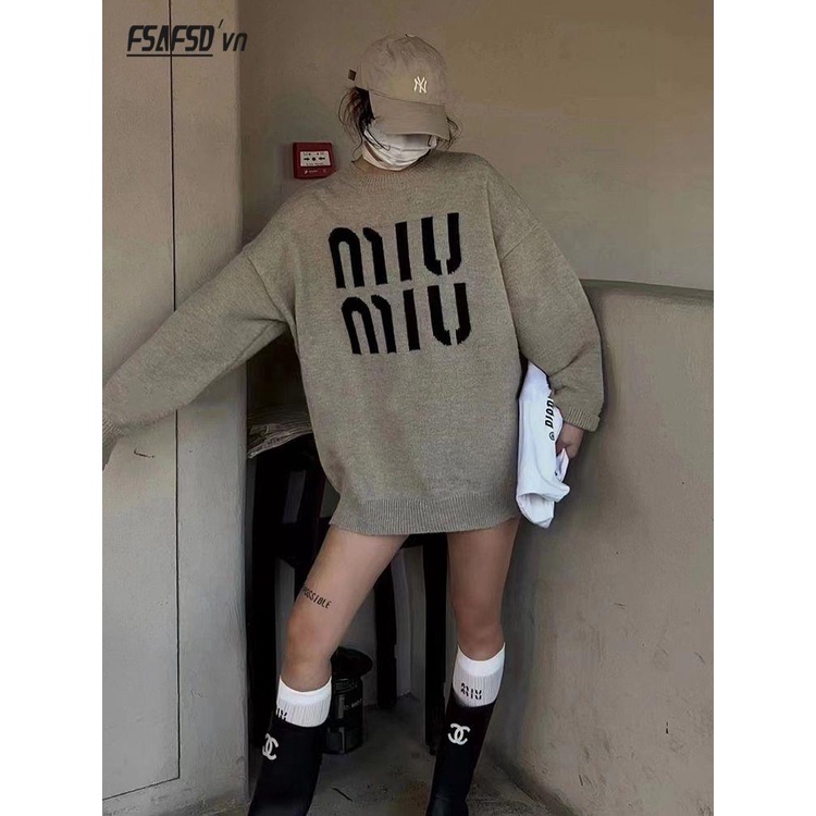 Áo Khoác sweater Dáng Rộng Phong Cách Hàn Quốc Thời Trang Thu Đông Hàng Mới 2023