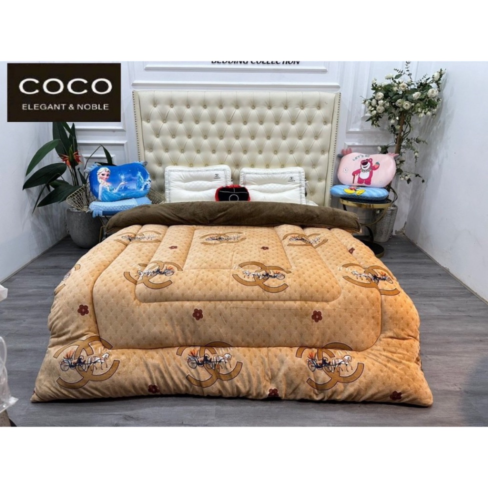 Chăn Nỉ Lông Cừu COCO in hình 3D Siêu đẹp, Siêu Ấm  Dày Mịn Kích Thước 2mx2m3, nặng 4kg
