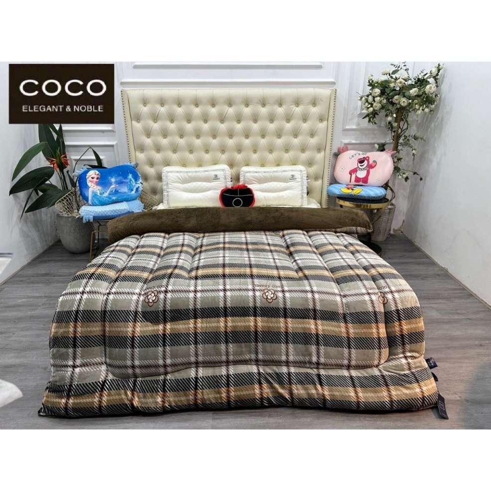 Chăn Nỉ Lông Cừu COCO in hình 3D Siêu đẹp, Siêu Ấm  Dày Mịn Kích Thước 2mx2m3, nặng 4kg