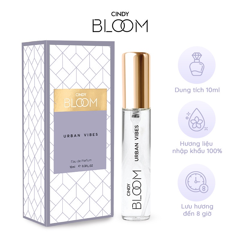 Combo 4 Nước hoa nữ Cindy Bloom 10ml/chai