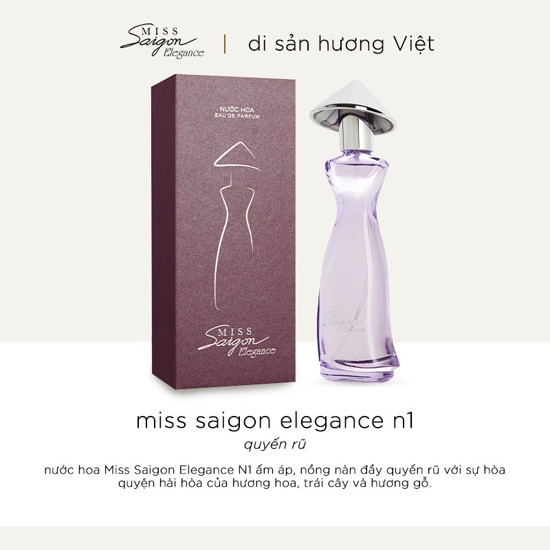 Nước Hoa nữ Miss Saigon Elegance Amethyst 50ml - Hương Quyến Rũ