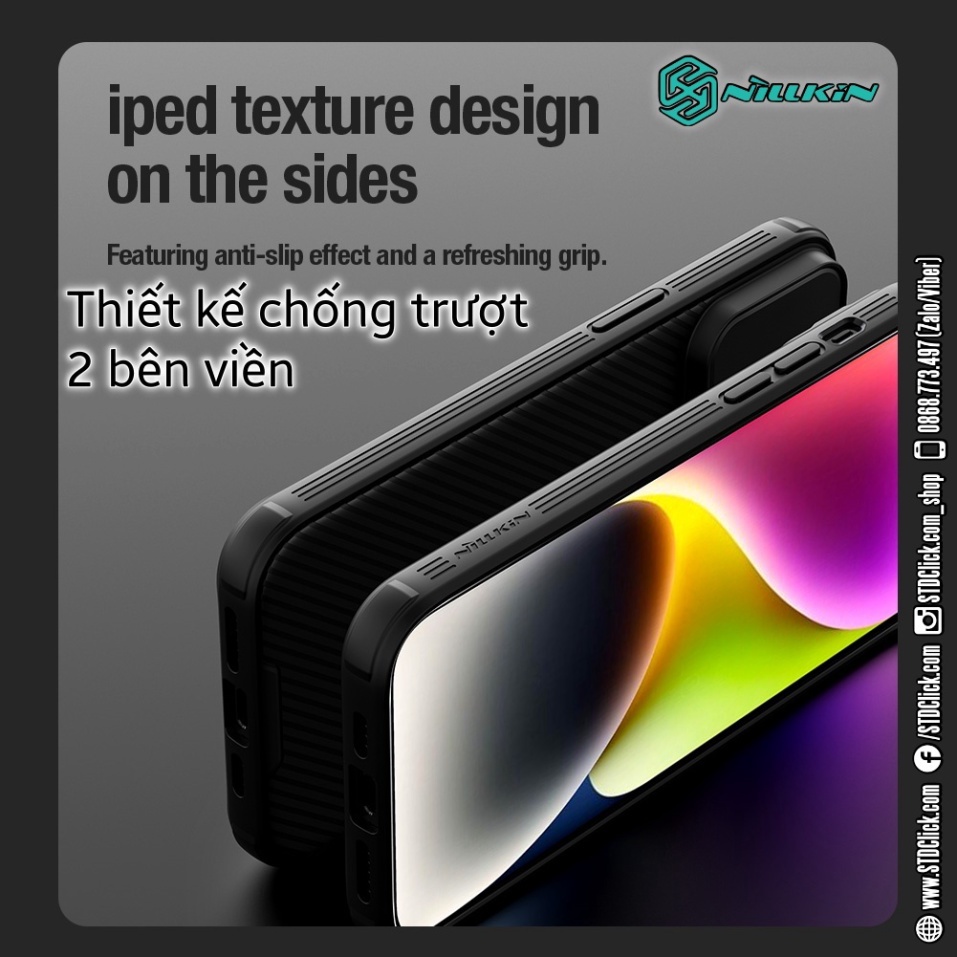 ỐP LƯNG IPHONE 15 PLUS - 15 NILLKIN CAMSHIELD PRO NILLKIN CHÍNH HÃNG - hàng chuẩn