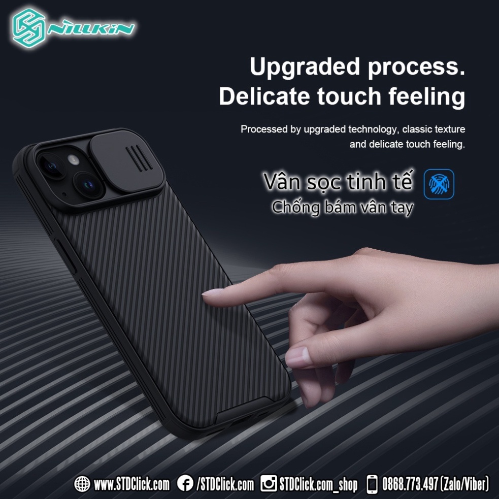 ỐP LƯNG IPHONE 15 PLUS - 15 NILLKIN CAMSHIELD PRO NILLKIN CHÍNH HÃNG - hàng chuẩn