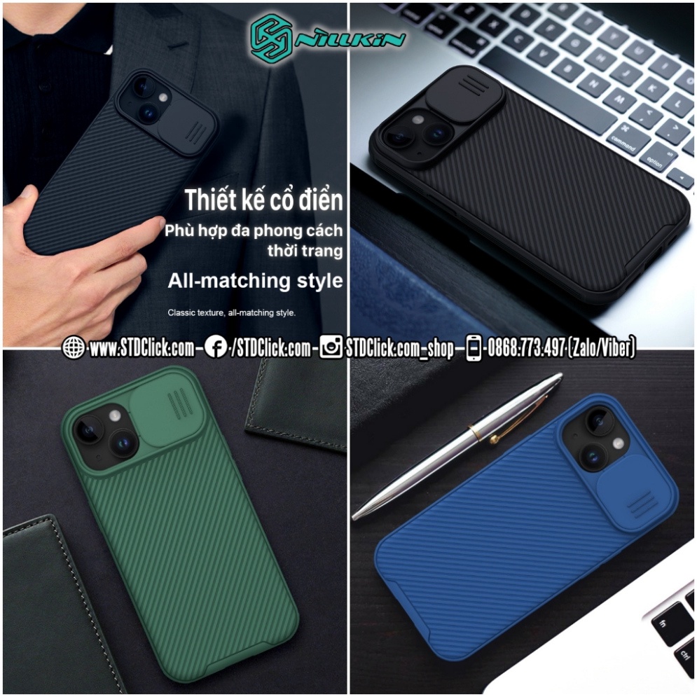 ỐP LƯNG IPHONE 15 PLUS - 15 NILLKIN CAMSHIELD PRO NILLKIN CHÍNH HÃNG - hàng chuẩn