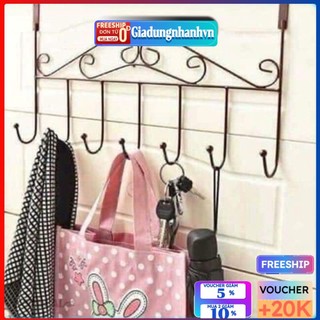 Móc sau cửa treo quần áo, móc treo đồ đa năng cài sau cánh cửa giadungnhanhvn