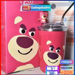 Ly giư nhiêt gâu lotso siêu cưng giadungnhanhvn
