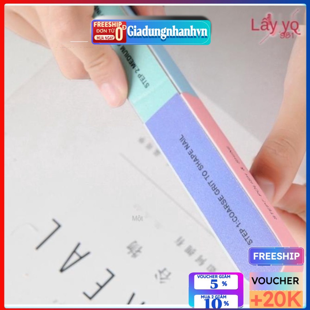 Dũa Móng Tay 7 Mặt Tiện Dụng