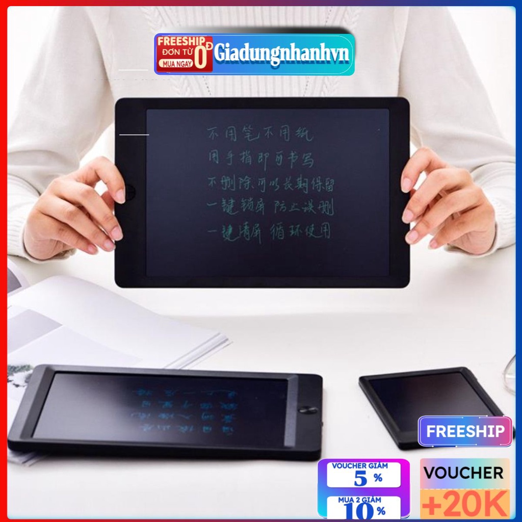 Bảng viết vẽ điện tử máy tính bảng ipad thông minh cho bé cao cấp 8.5 inch size lớn
