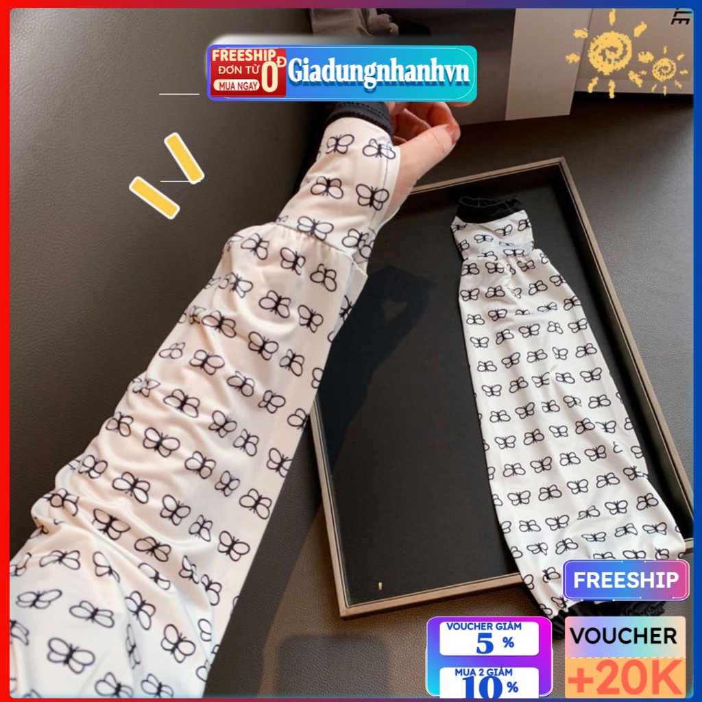 Găng Tay Chống Nắng Bằng Lụa Lạnh Chống Tia Cực Tím Phong Cách Hàn Quốc Cho Nữ - Giadungnhanh