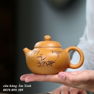 Ấm Tử Sa Nghi Hưng Văn Đán Thúy Trúc 200 ml