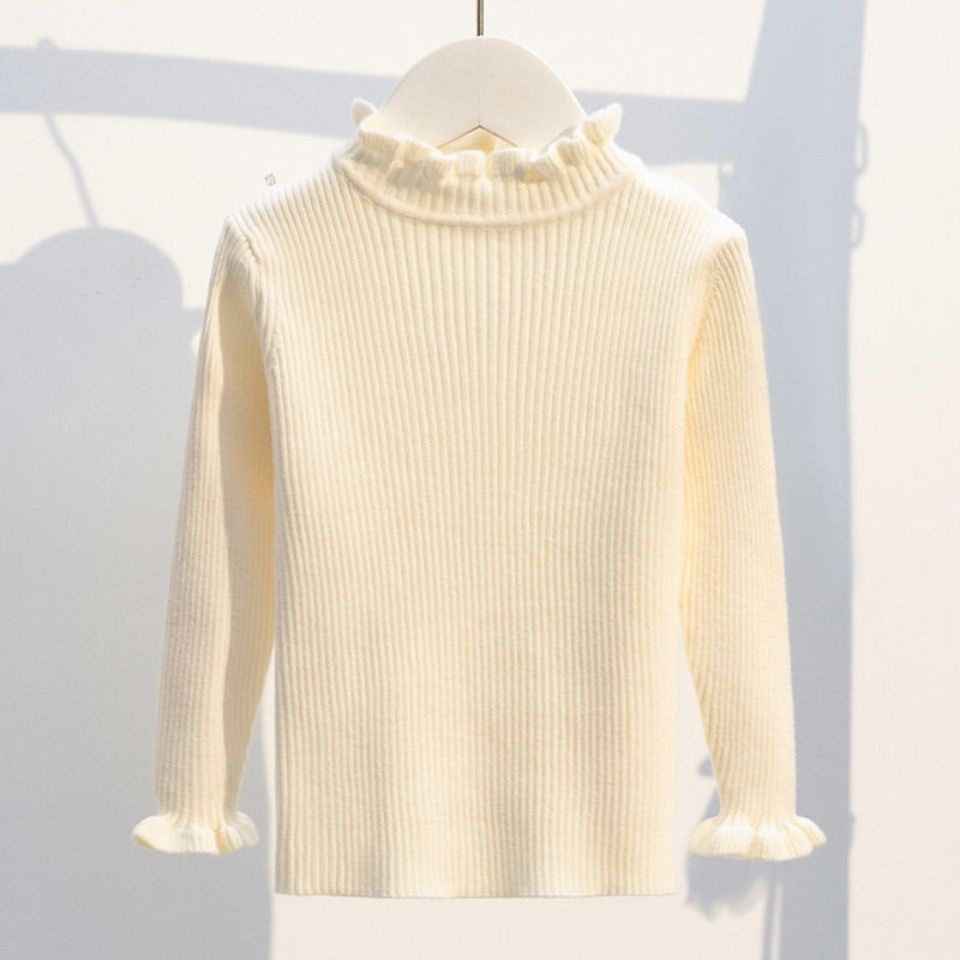 Set Áo Len Không Tay + Đầm Công Chúa Màu Đỏ Thời Trang Thu Đông Cho Bé Gái