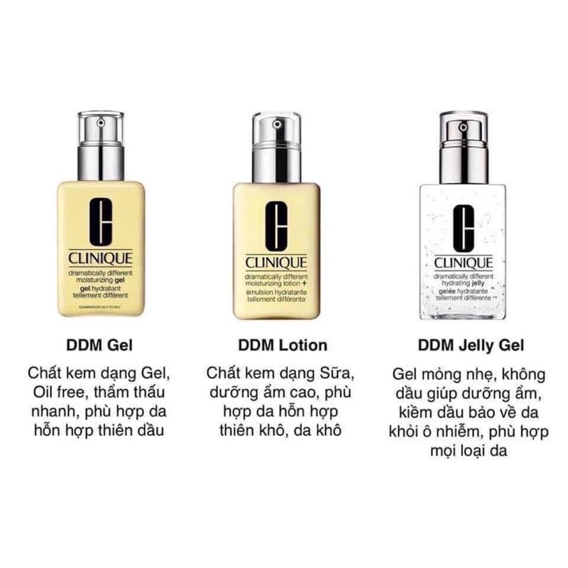 Kem Dưỡng Ẩm Clinique Dramatically Different Moisturizing Gel/Lotion/Jelly/ Id lõi cam