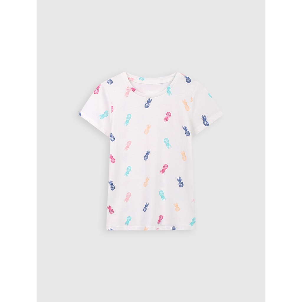 Áo phông bé gái CANIFA form nhỏ chất liệu cotton thoáng mát 1TS22W019