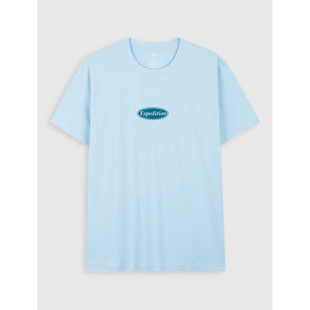 Áo phông nam CANIFA có hình in 100% cotton, cổ tròn tra bo, tay cộc 8TS22W008