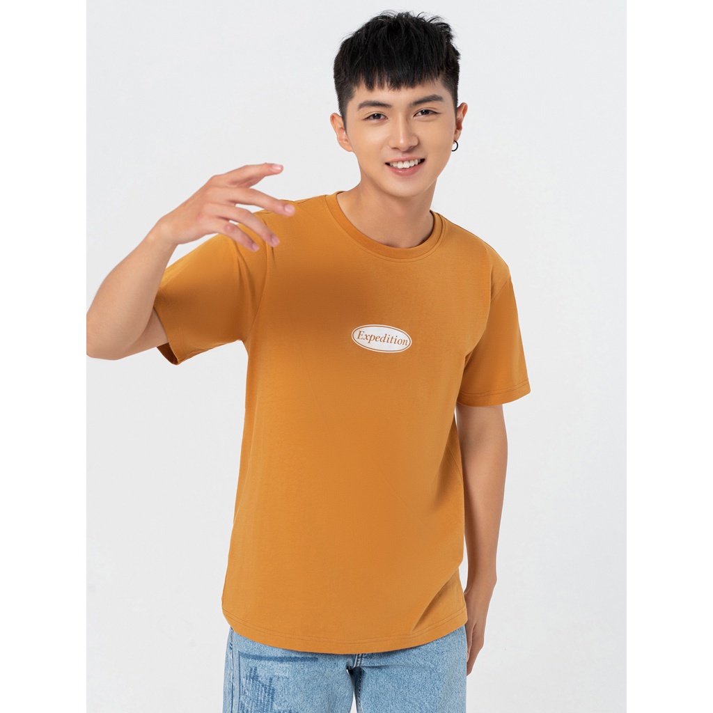 Áo phông nam CANIFA có hình in 100% cotton, cổ tròn tra bo, tay cộc 8TS22W008