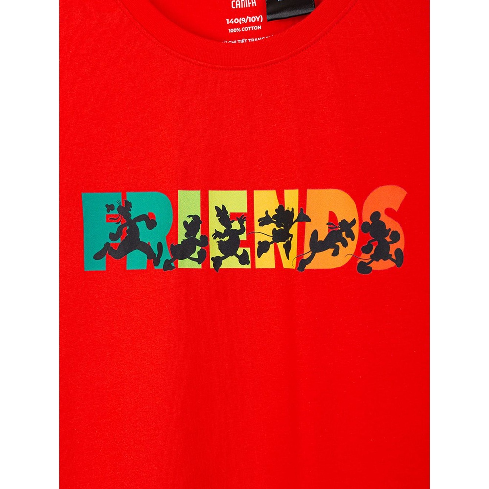 Áo phông bé gái CANIFA tay cộc cổ tròn 1TS22S071