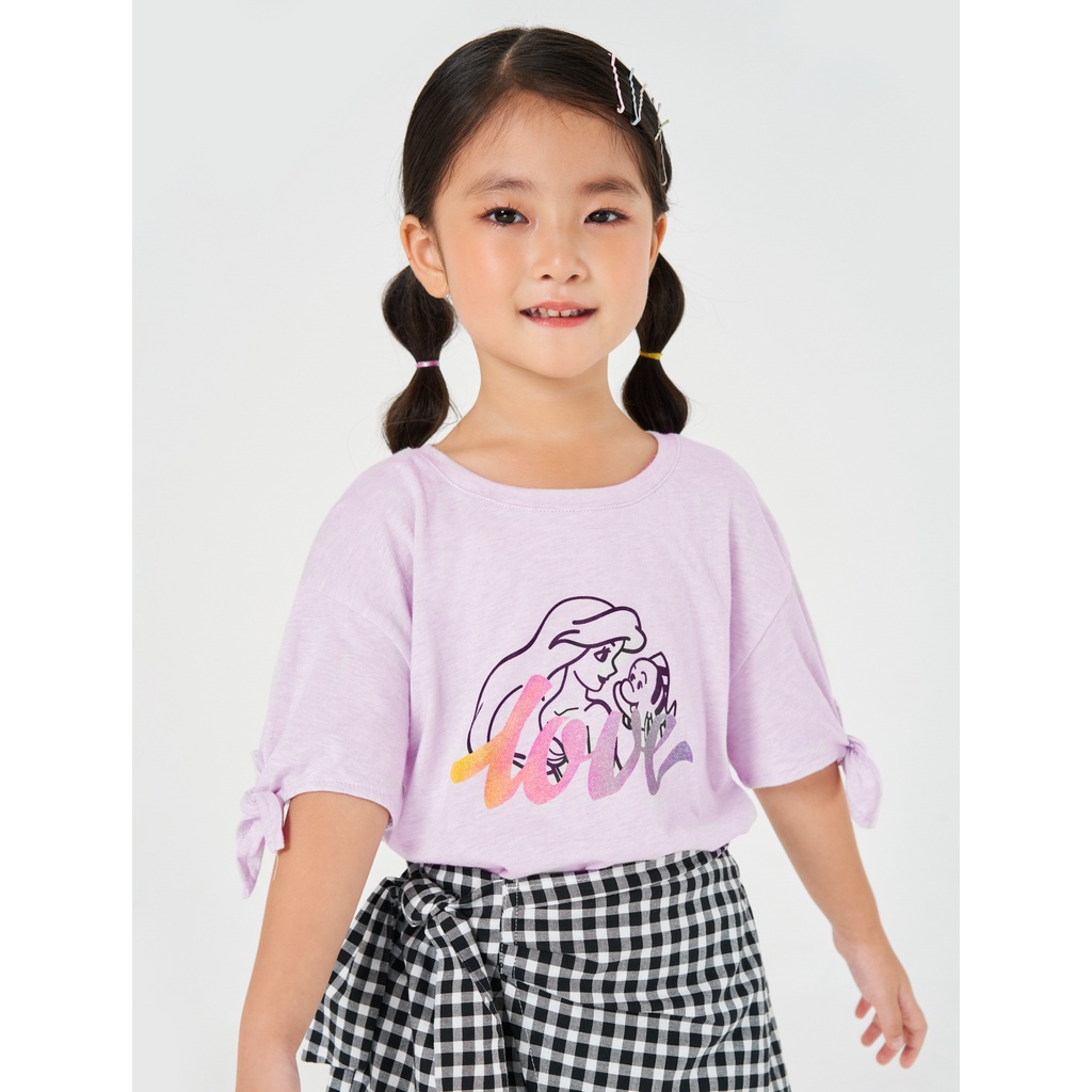 Áo phông bé gái CANIFA in hình hoạt hình disney tay điệu 1TS22S026