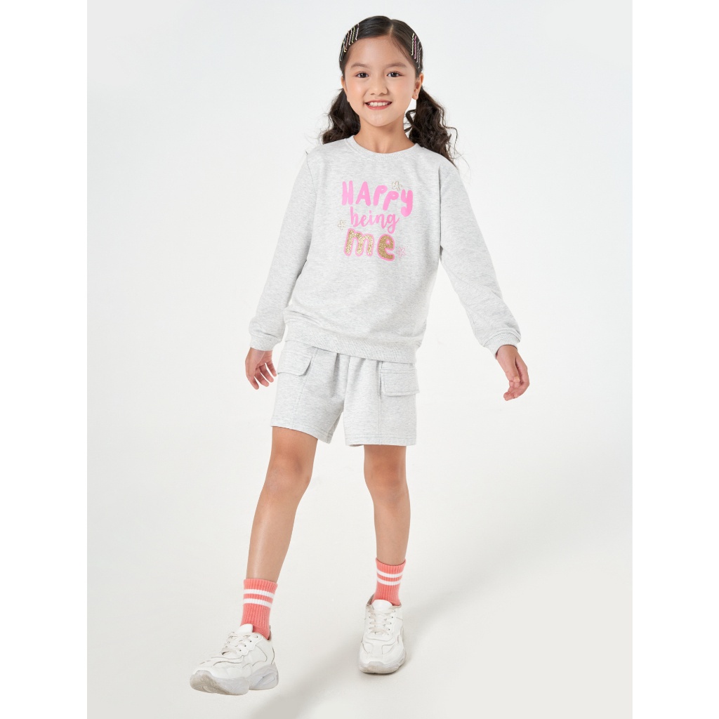 Quần sooc bé gái CANIFA cạp chun 1BS22W001