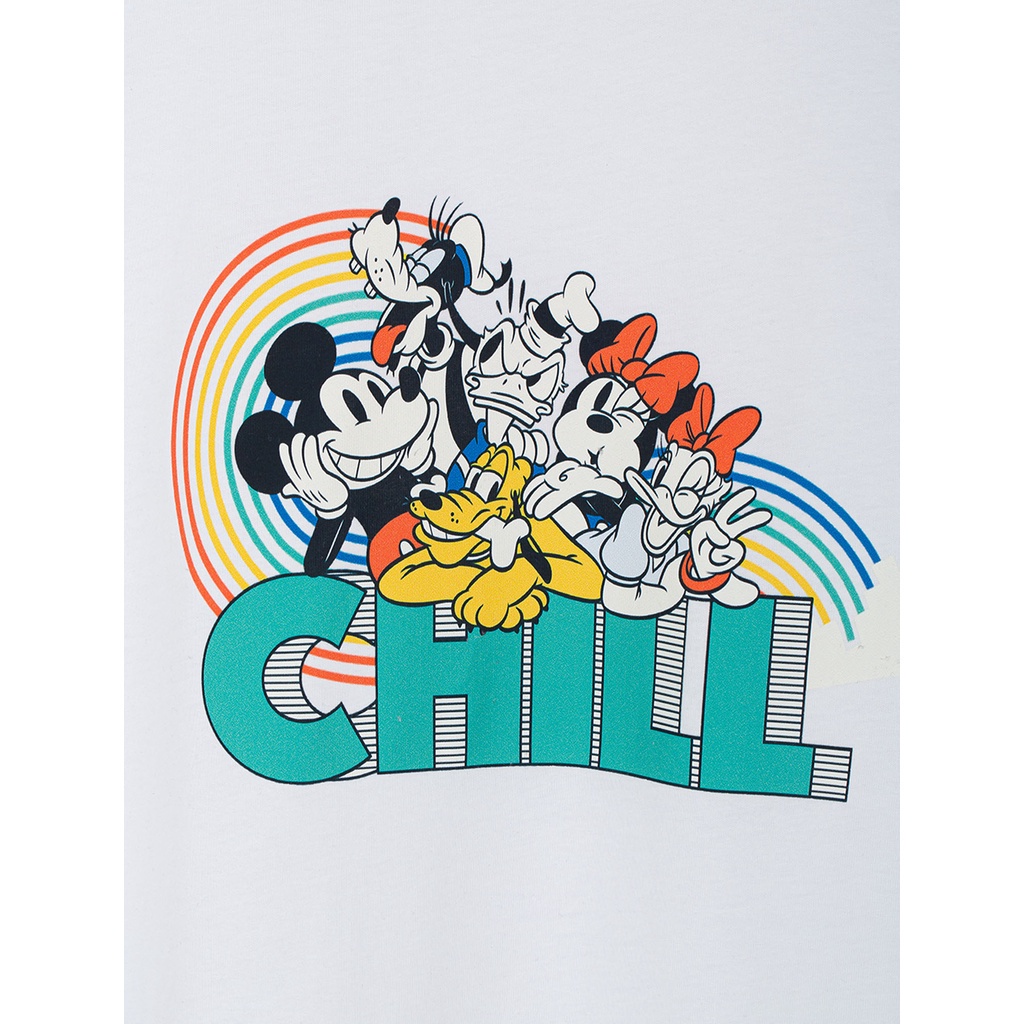 Áo phông nam CANIFA chất liệu cotton in hình mickey 8TS22S048