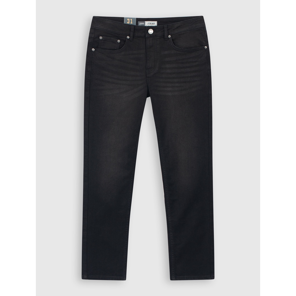 Quần jeans nam CANIFA chất liệu cotton pha, cạp thường cài cúc, phom ôm 8BJ23A002