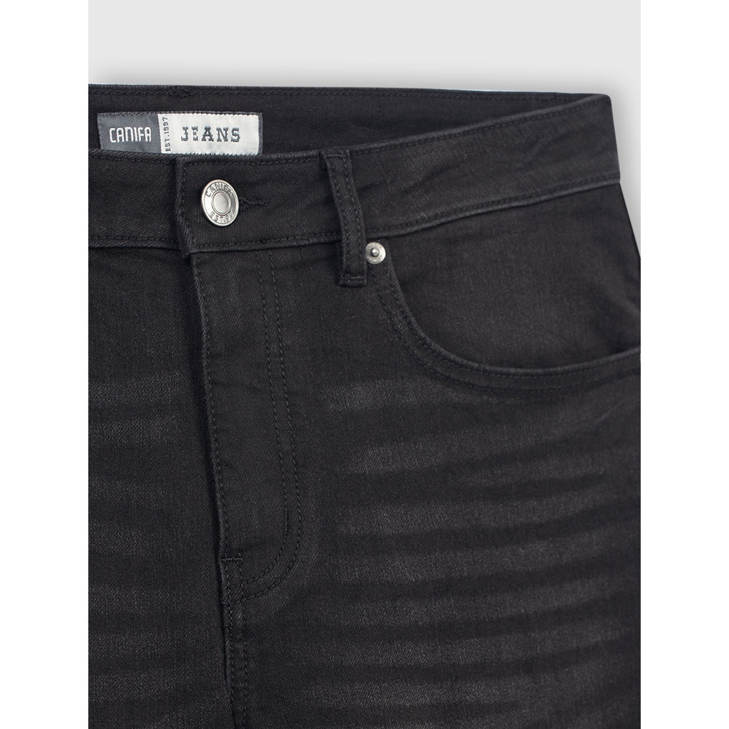 Quần jeans nam CANIFA chất liệu cotton pha, cạp thường cài cúc, phom ôm 8BJ23A002