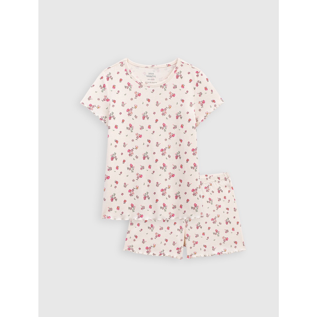 Bộ quần áo bé gái CANIFA chất liệu 100% cotton 1LS23S004