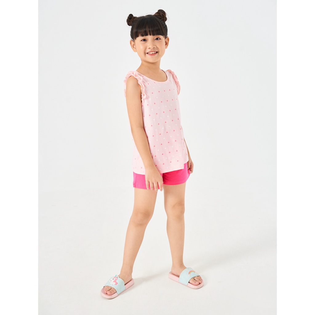 Bộ mặc nhà bé gái in hình CANIFA 100% cotton thoải mái thoáng mát 1LS22S001