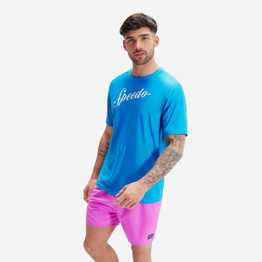 Áo bơi chống nắng nam Speedo Prnt Ss Swimtee - 8-00302915786