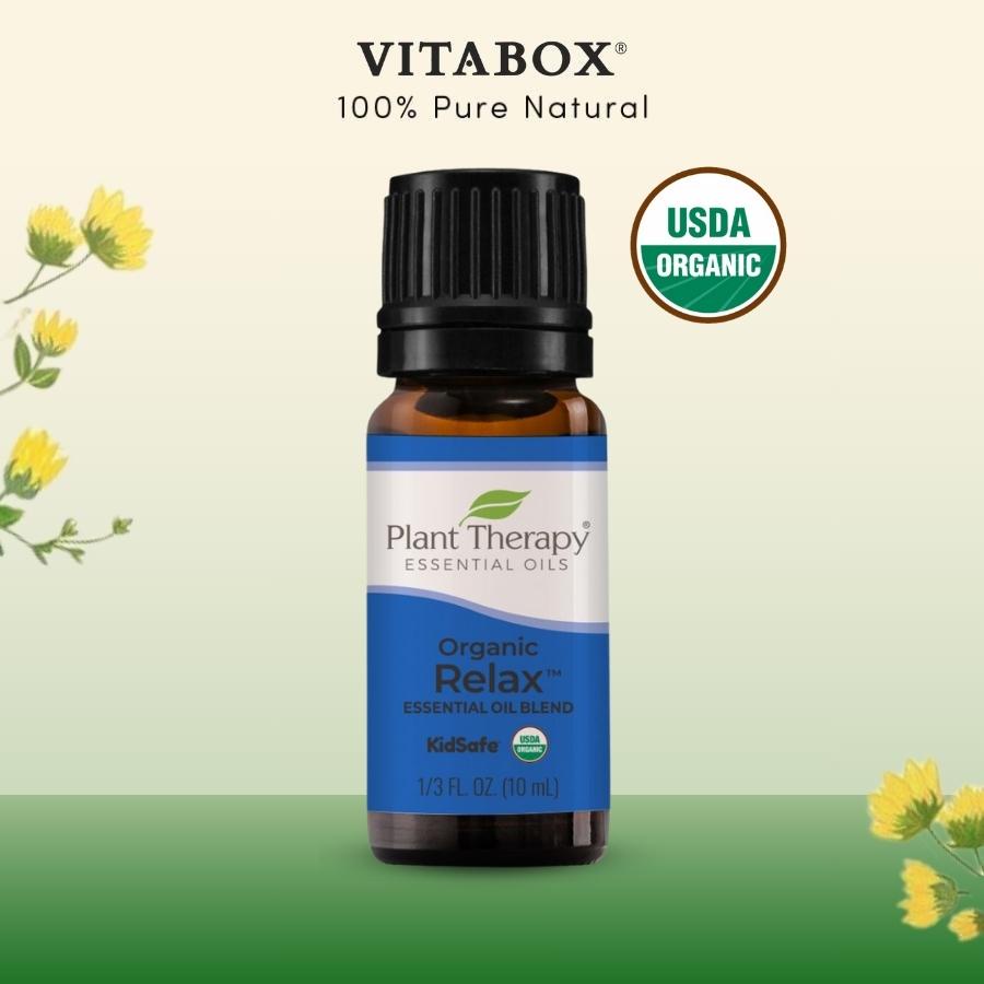 Plant Therapy - Tinh Dầu Synergy Giúp Thư Giãn - Relax Organic Essential Oil Blend 10mL