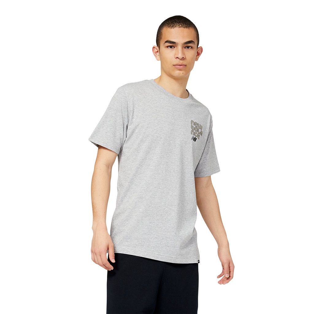 Áo thun thời trang nam New Balance T-SHIRT M ATHLETIC GREY - MT23908AG