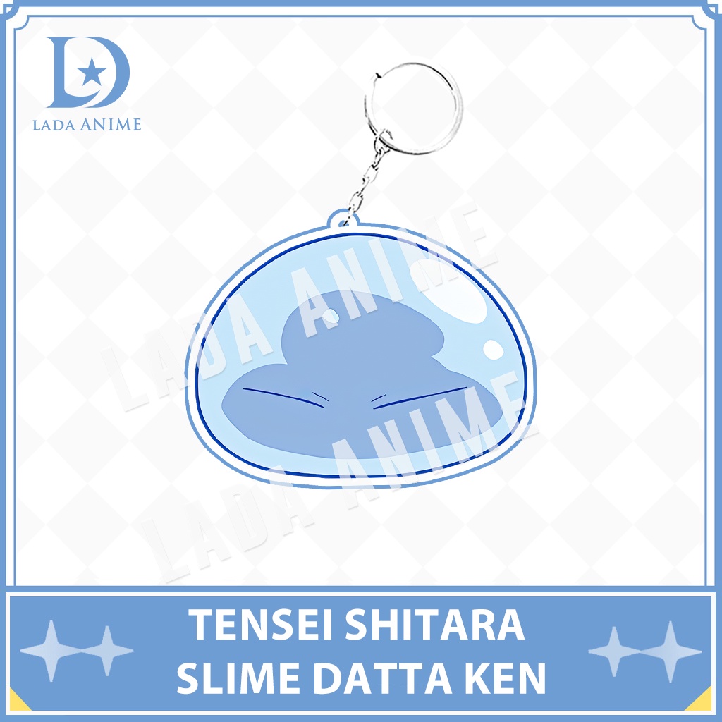 Móc khóa acrylics nhân vật Rimuru anime chuyển sinh thành slime chibi phụ kiện trang trí làm quà tặng Lada Anime