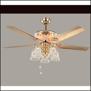 Quạt trần trang trí phòng khách f2215 động cơ ac - quạt trần đèn chùm hiện đại, sang trọng