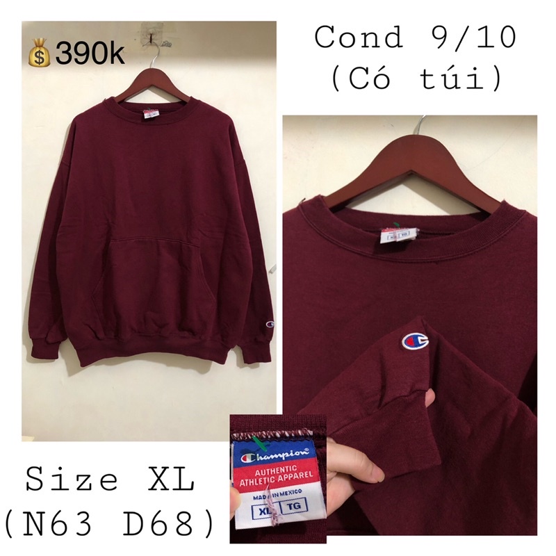 ÁO NỈ 2HAND HIỆU CHAMP