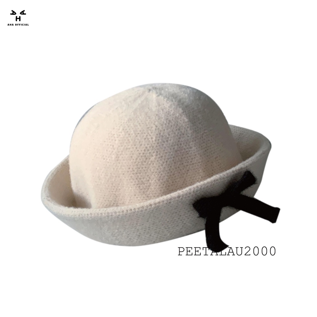 Mũ Thủy Thủ Thắt Nơ Bằng Nhung Thời Trang Mùa Thu Chính Thức aha