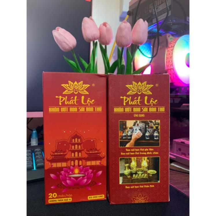 HỘP KHĂN ƯỚT BAO SÁI BÀN THỜ PHÁT LỘC