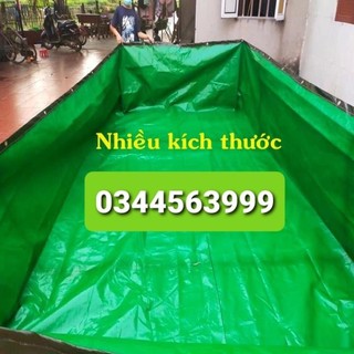 Bể bạt nuôi cá/tôm/ốc/lươn, bể bơi bằng bạt, bạt lót hồ cá, bạt bể thủy sinh loại dày 2x1x1- 2x2x1- 3x2x1- 4x2x1- 5x2x1