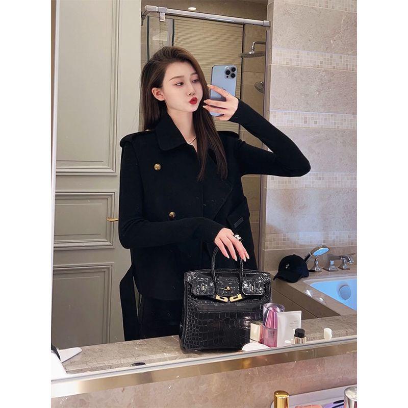 Mới Áo Khoác Không Tay Dáng Rộng Màu Trơn Thời Trang Thu Đông 2023 Cho Nữ