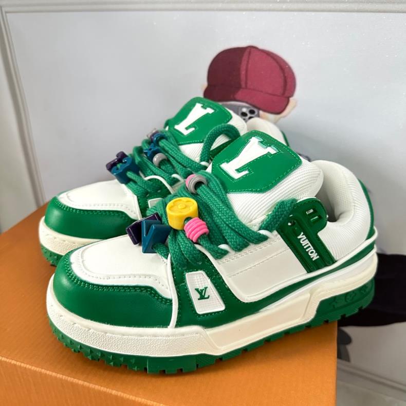 Giày thể thao sneaker luxury Louis.Vuitton Maxi Trainers ‘Green'