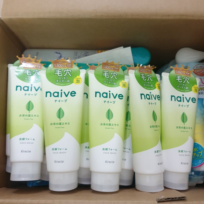 Sữa rửa mặt Naive Kracie chiết xuất 100% thực vật 130g - Nội địa Nhật