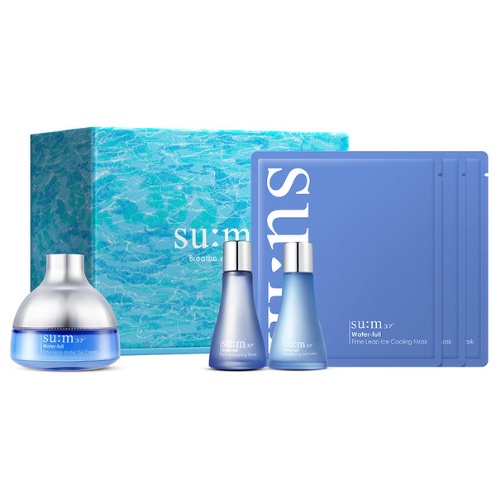 Bộ cấp nước dưỡng da căng mướt chuyên sâu Su:m37 Waterfull gel cream special set 290ml