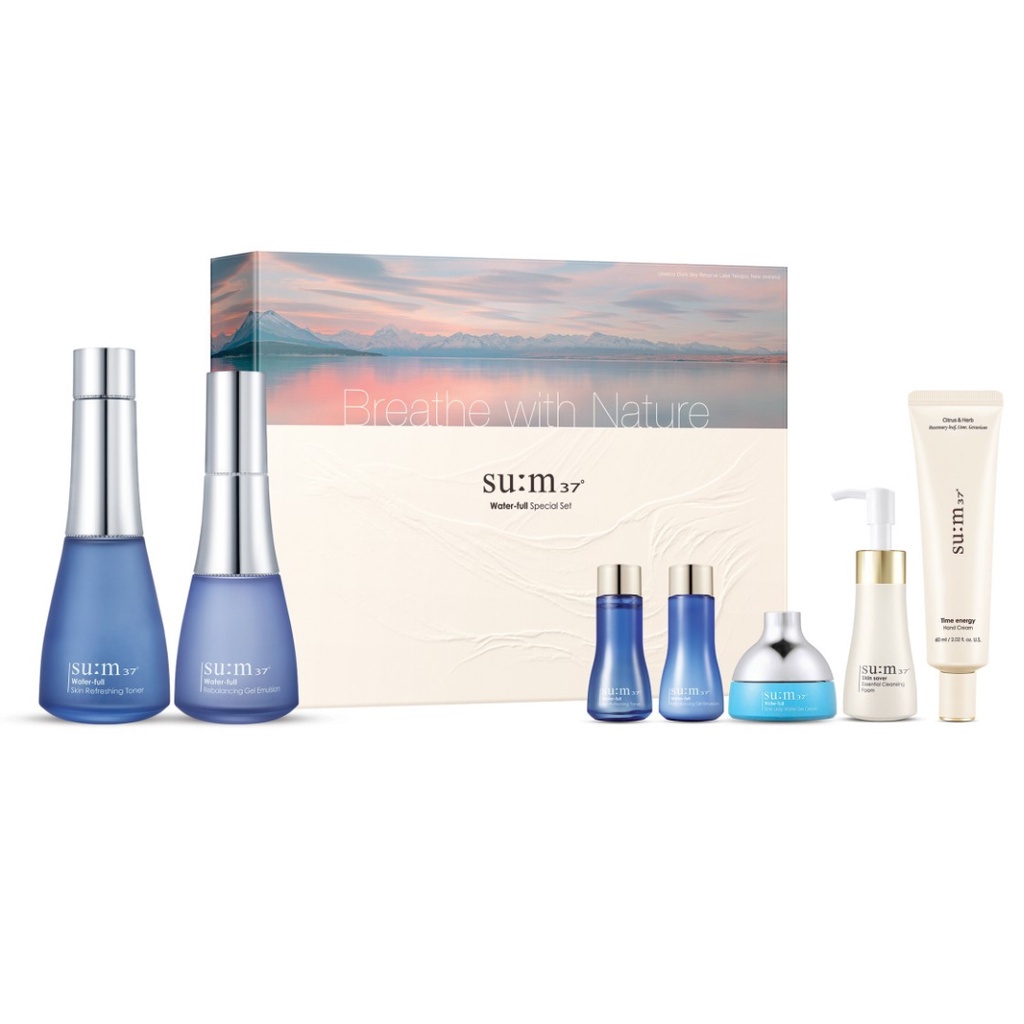 [Limited Edition] Bộ cấp nước dưỡng da căng mướt chuyên sâu Su:m37 Water-full Sepcial set 360ml